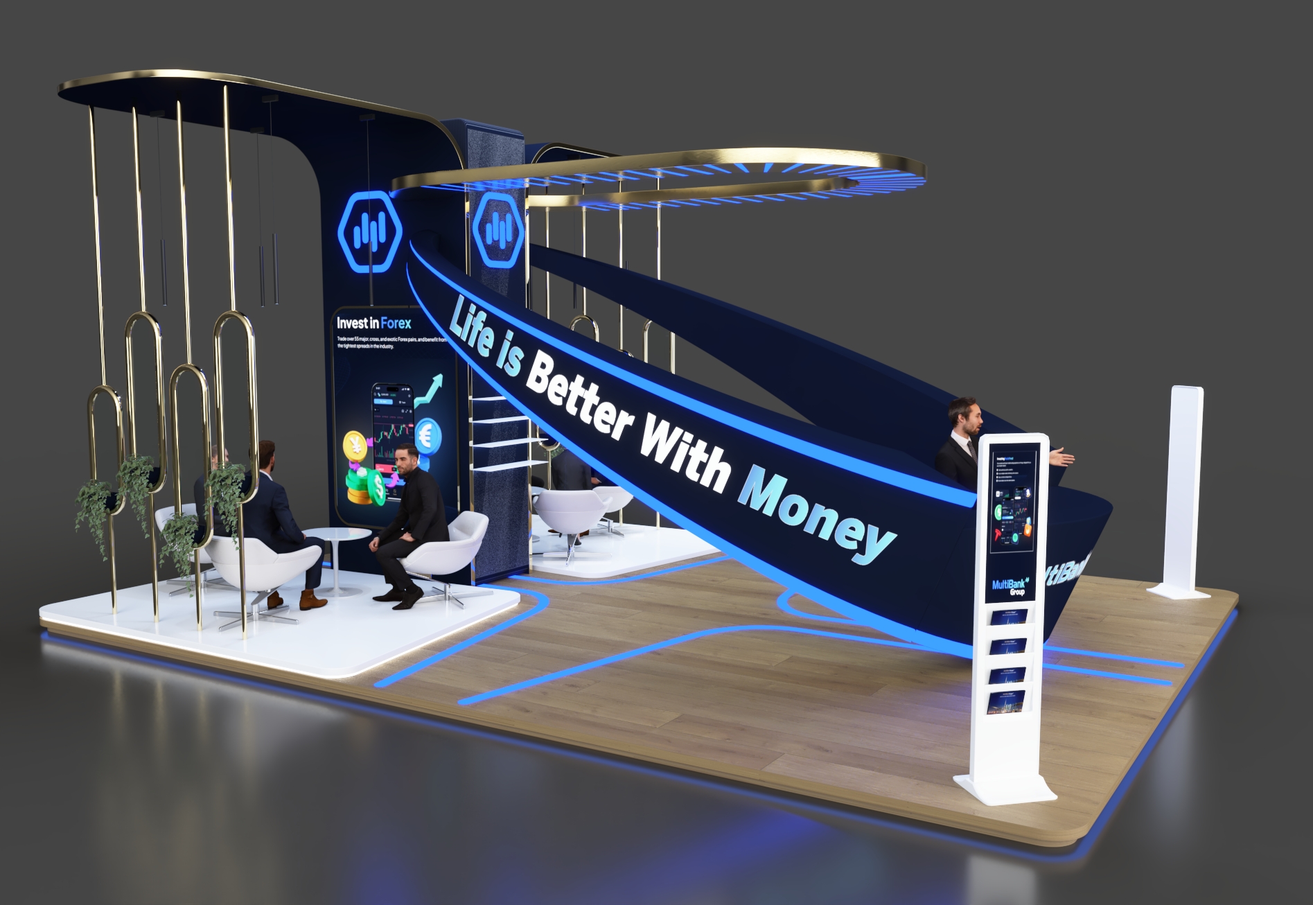 Multibank Group迪拜外汇展会展位设计丨阿联酋迪拜-2