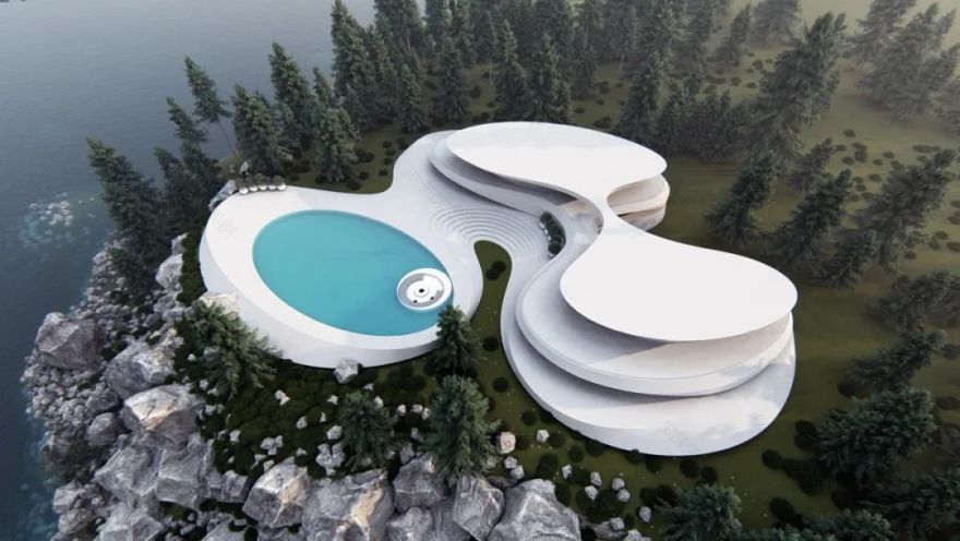 未来主义建筑的奢华幻想丨Roman Vlasov-11