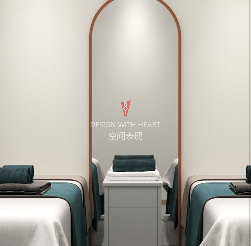 V8 空间表现 · 美容院办公室包厢-12