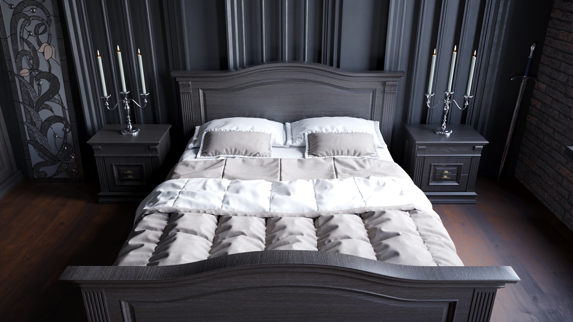 Современный интерьер в готическом стиле-7