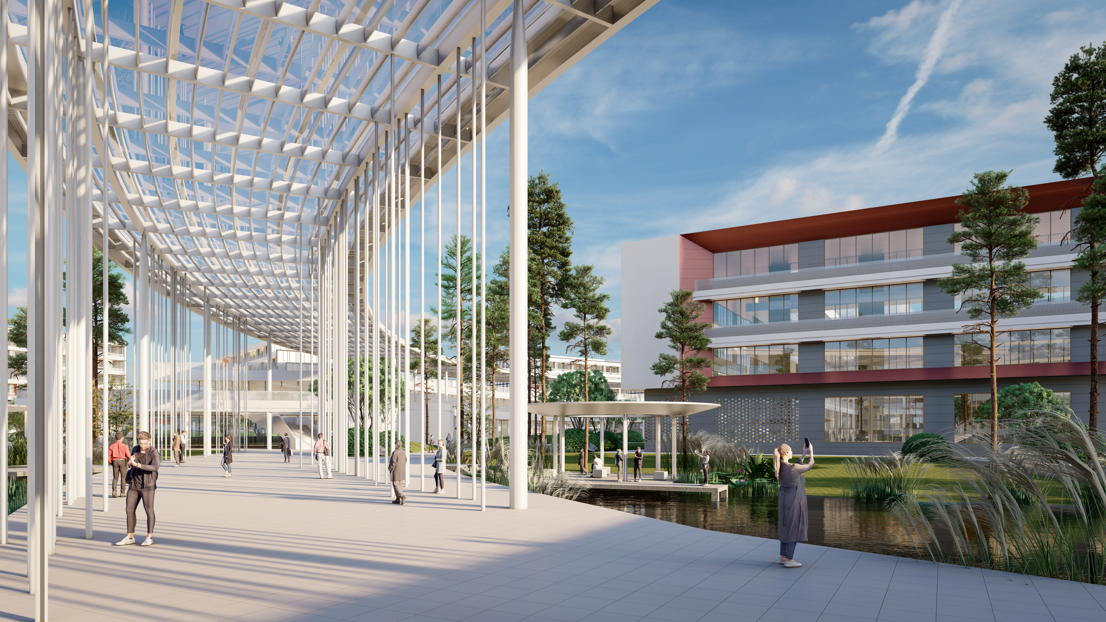 校园景观 lumion 渲染-8