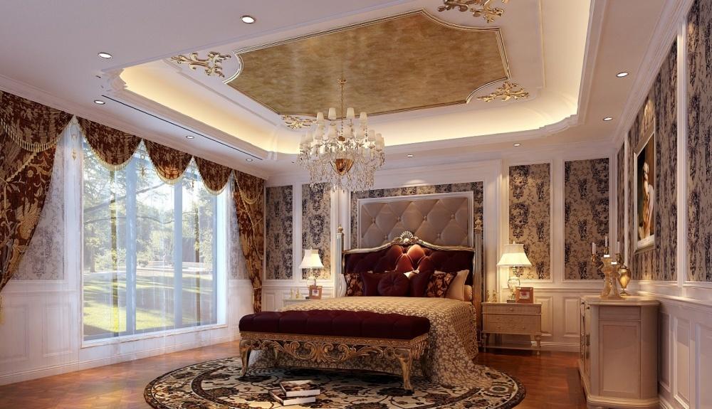 长滩别墅-暖色欧式风格设计-23