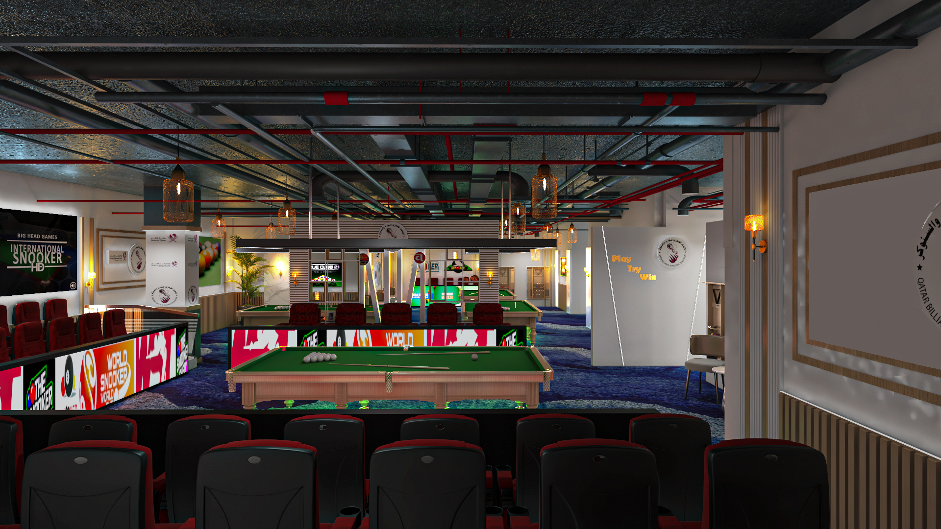 snoker Qatar etihad cooperation reception hall-22