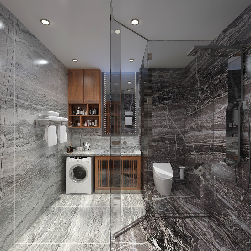 200 平米现代中式入住家装-76