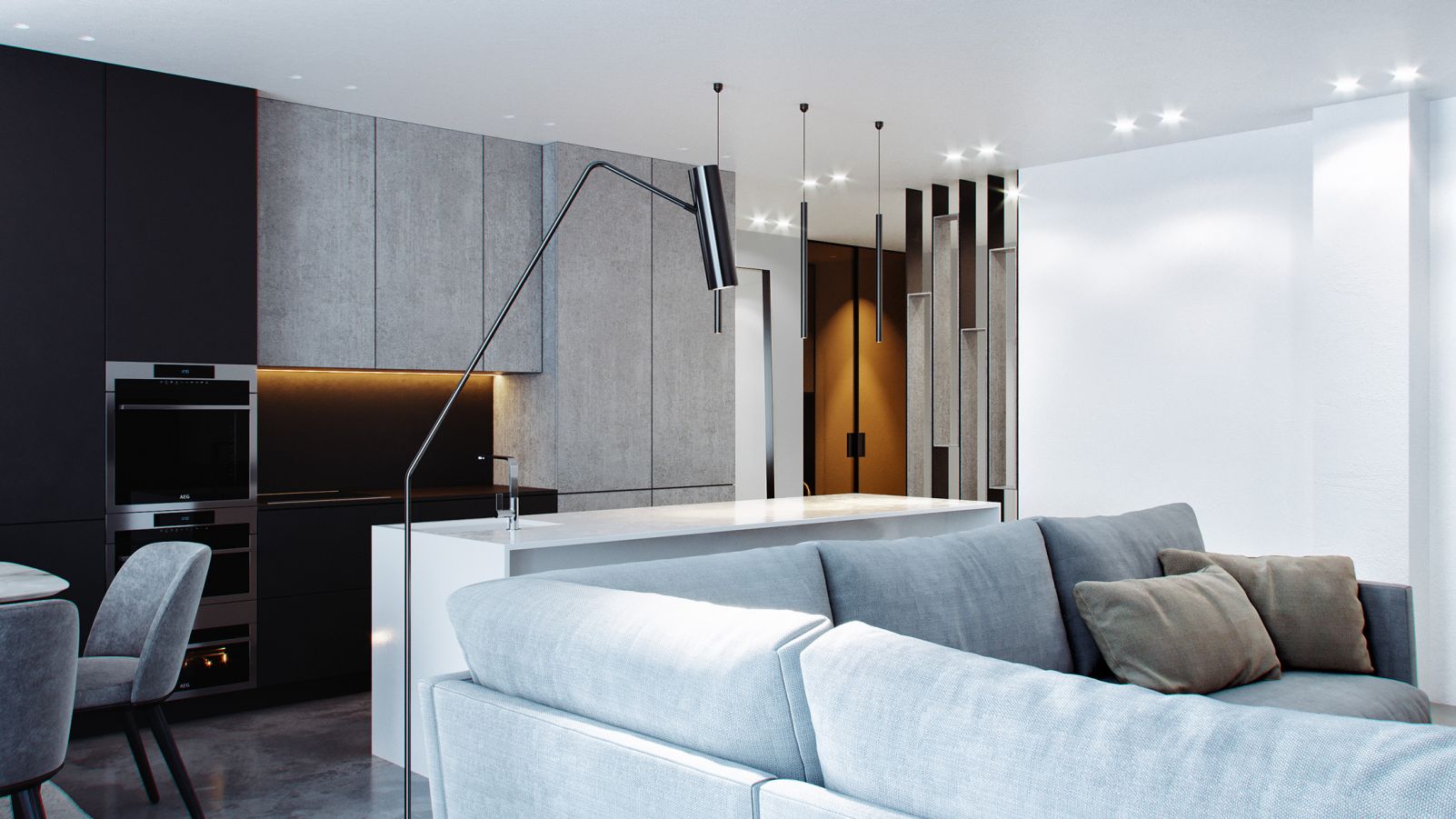 Комфорт сіті · 现代公寓室内设计丨Дизайн  студія Андрія Гординського-9