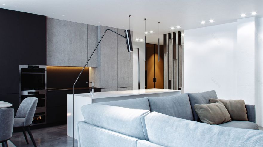 Комфорт сіті · 现代公寓室内设计丨Дизайн студія Андрія Гординського-9