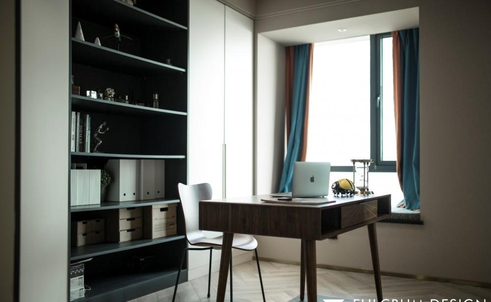 90 后小姐姐的现代独居空间 | 拆墙扩景,主卧套房,黑白书房-39