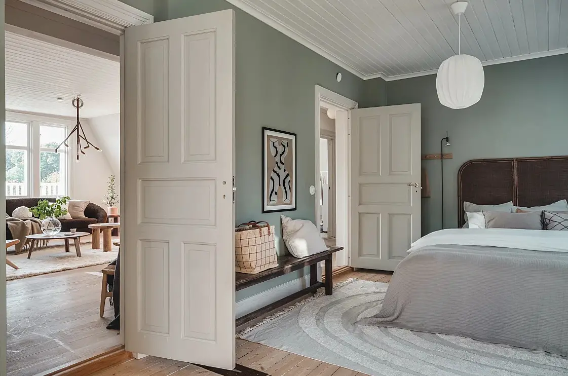 瑞典斯堪的纳维亚风格红木别墅设计-17