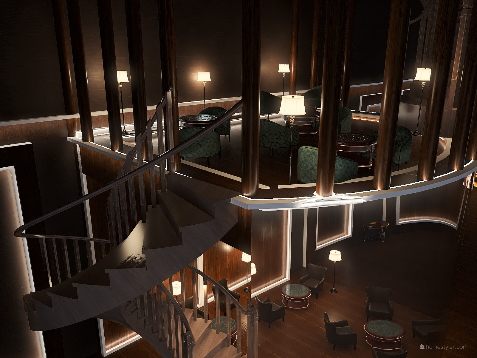 Attic Restaurant and Bar - 3D design-10