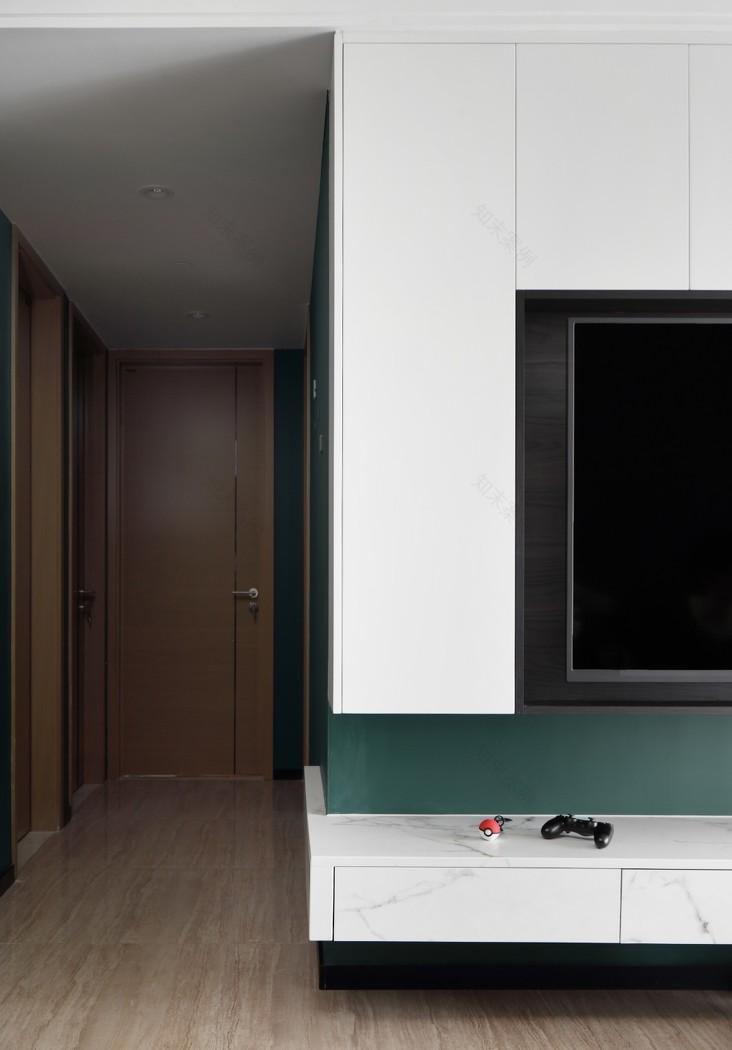 301设计研究所丨平层丨复古色彩与现代元素的完美融合-12