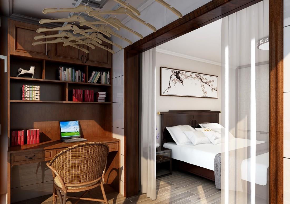 中式复古三居室,巧妙空间利用打造舒适生活-2