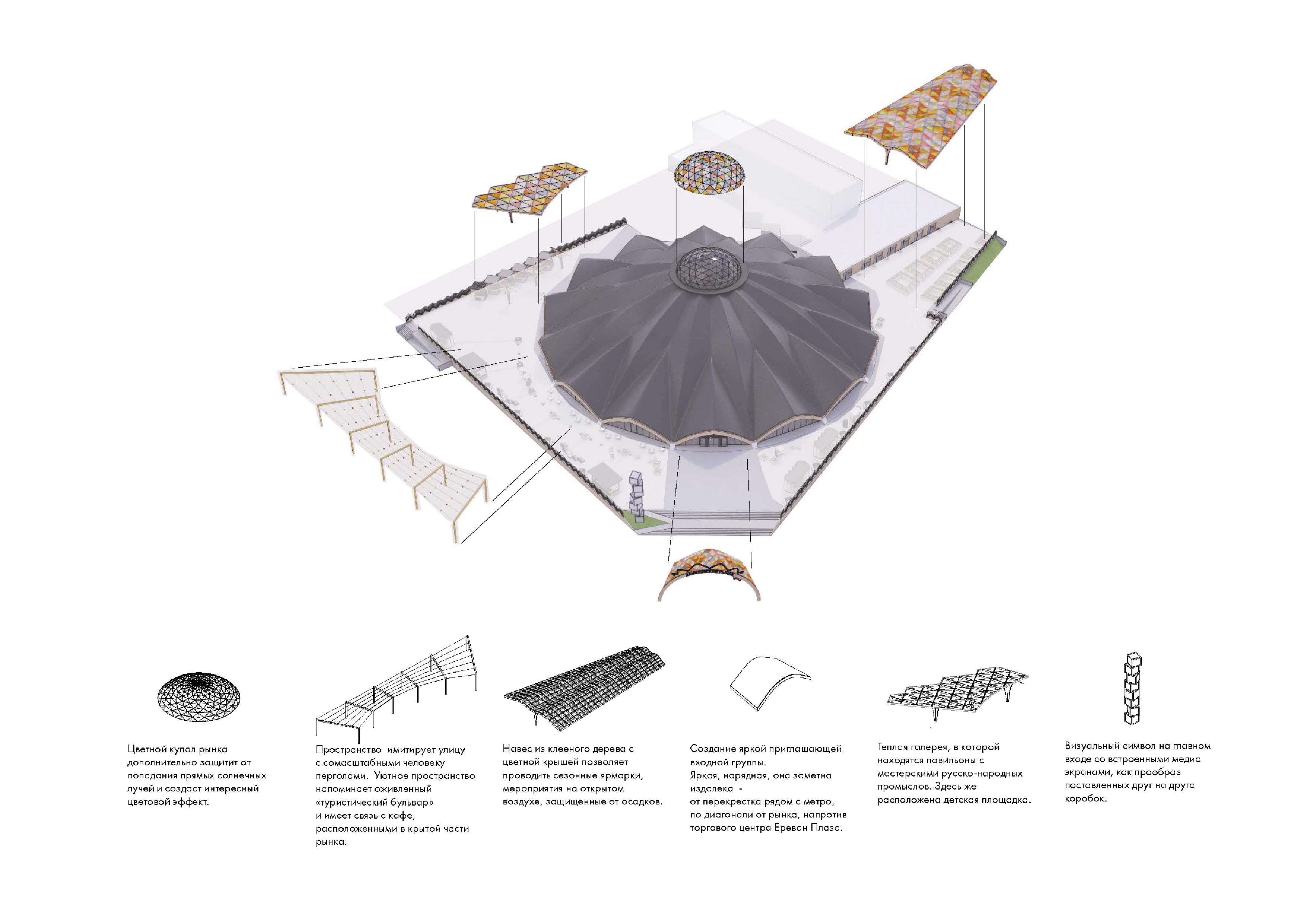 莫斯科丹尼尔 ovsky 市场重建概念设计-25