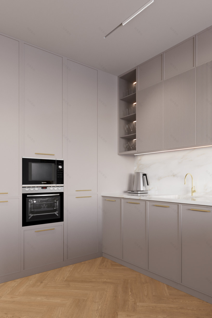 厨房与餐厅室内设计 当代经典风格-8