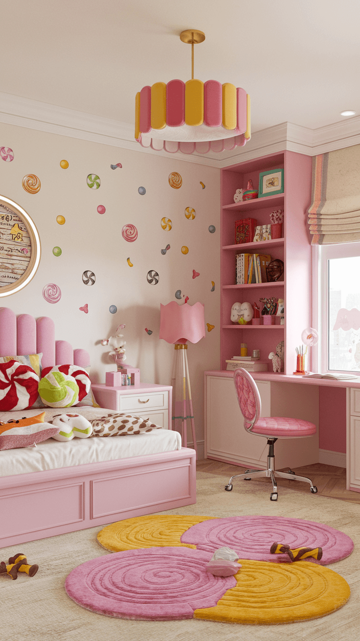 “Candyland”主题女孩房设计-63