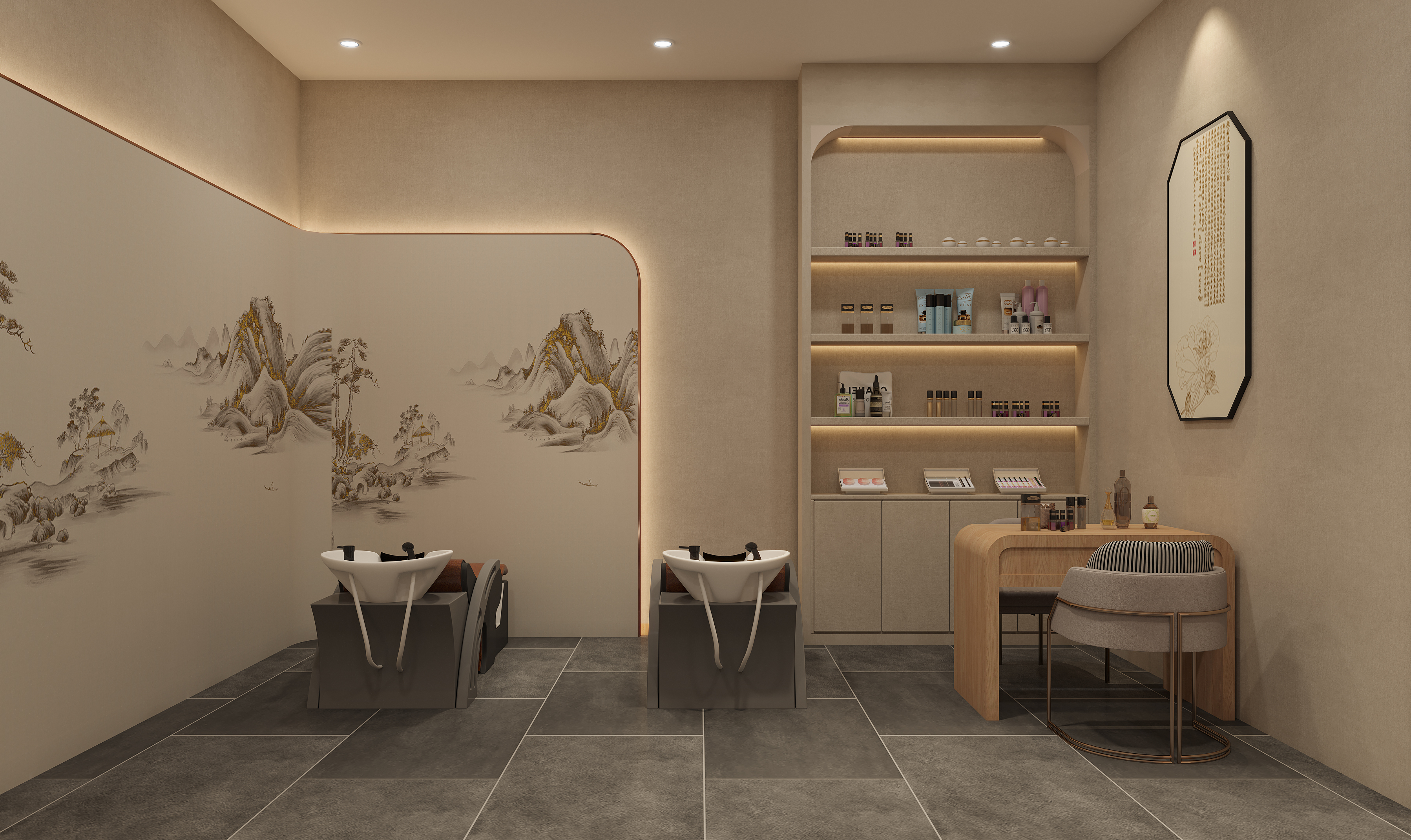 「东方雅韵・疗愈秘境」按摩店设计：在诗意里卸下心防-11