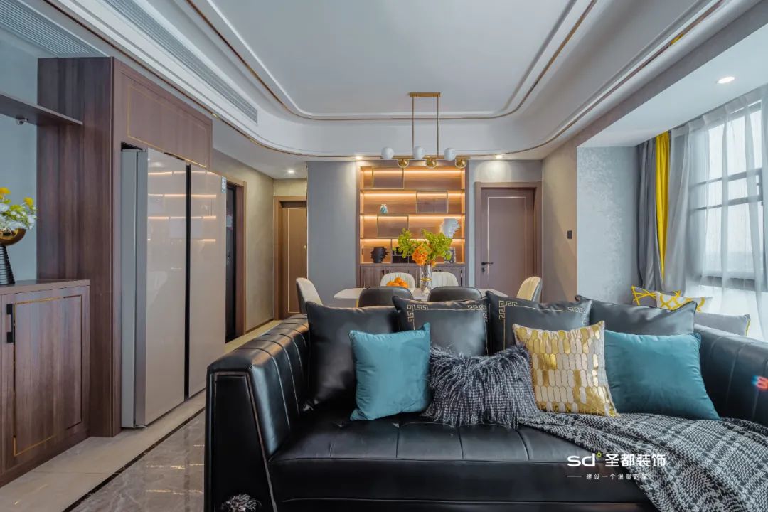 浙江杭州 120㎡现代轻奢,全屋收纳客厅,品质生活新定义-17