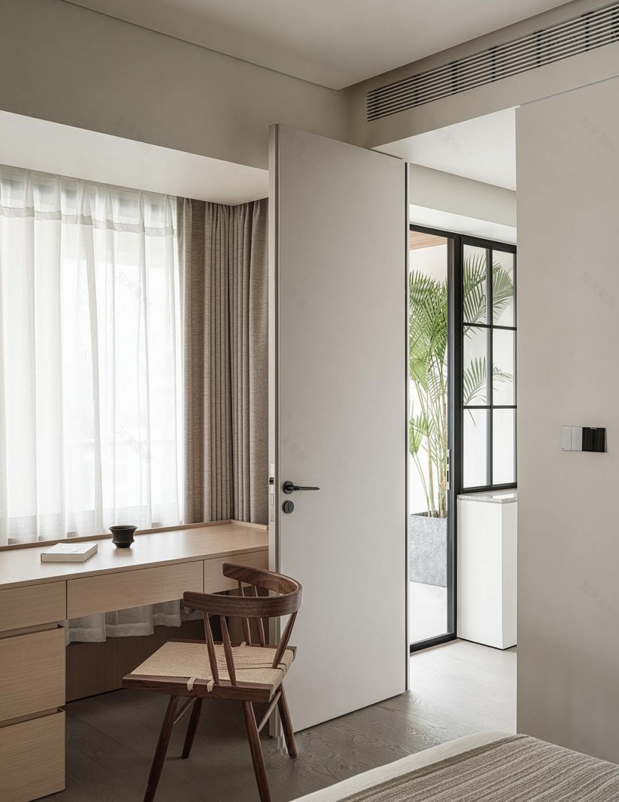 278㎡复式空间,超大阳台的轻禅意三代同堂之家 · 拾光悠然设计-80