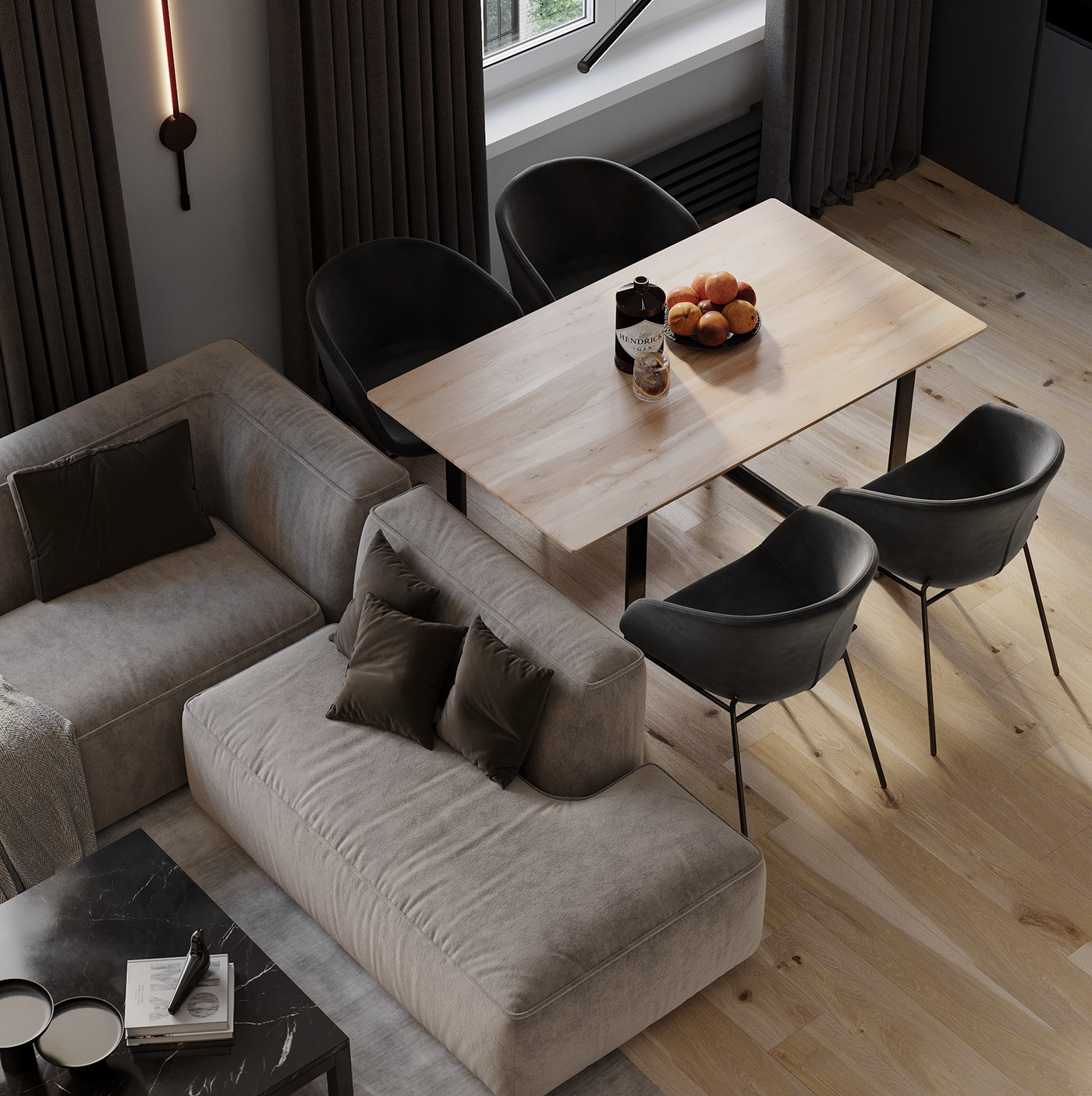 深色系空间设计 精致格局，不同凡响                     -2