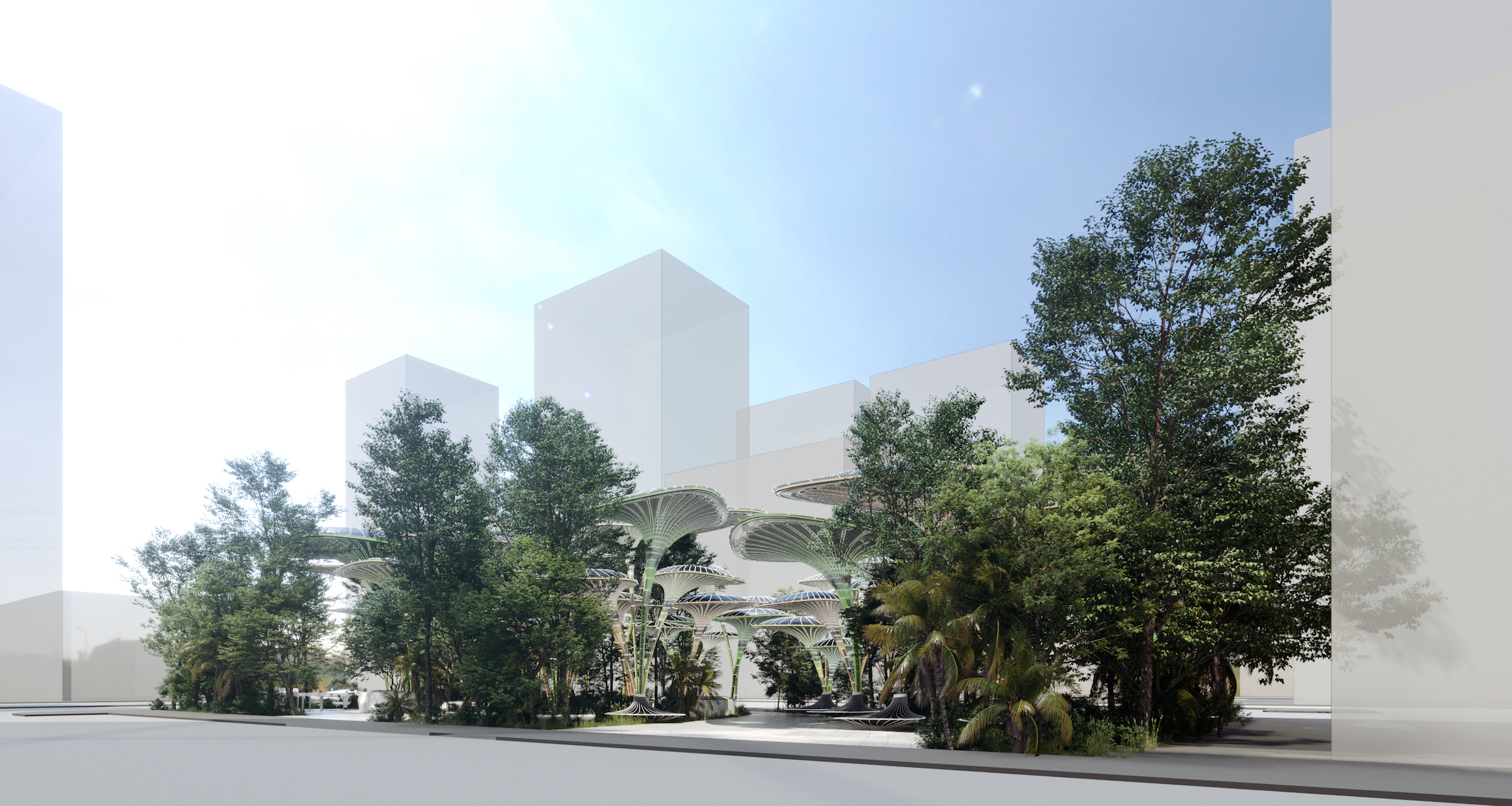 绿洲 + 系统,人造模块化棕榈呼吸结构系统丨阿联酋阿布扎比-23