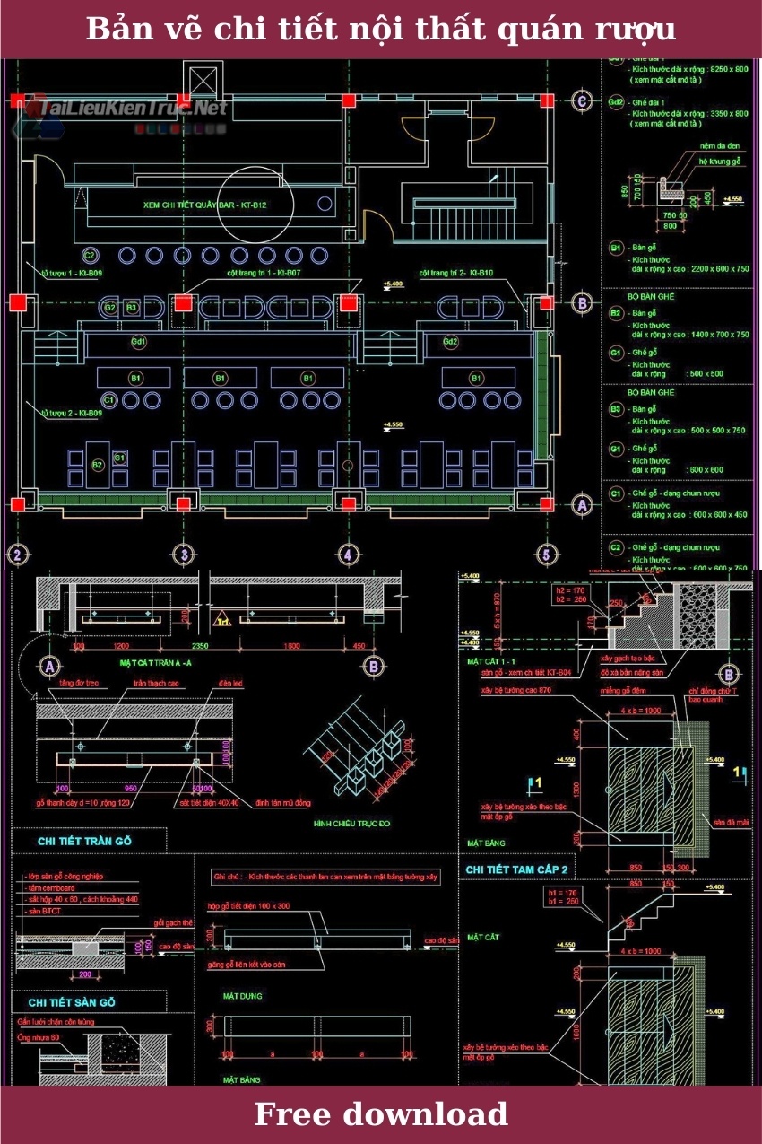 酒吧室内详细设计图纸-1
