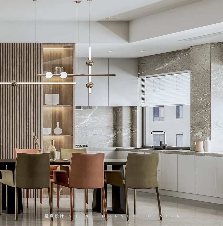 《橙熹设计》-《白云里》 | 现代北欧风格,开放空间设计,充满生活气息-68