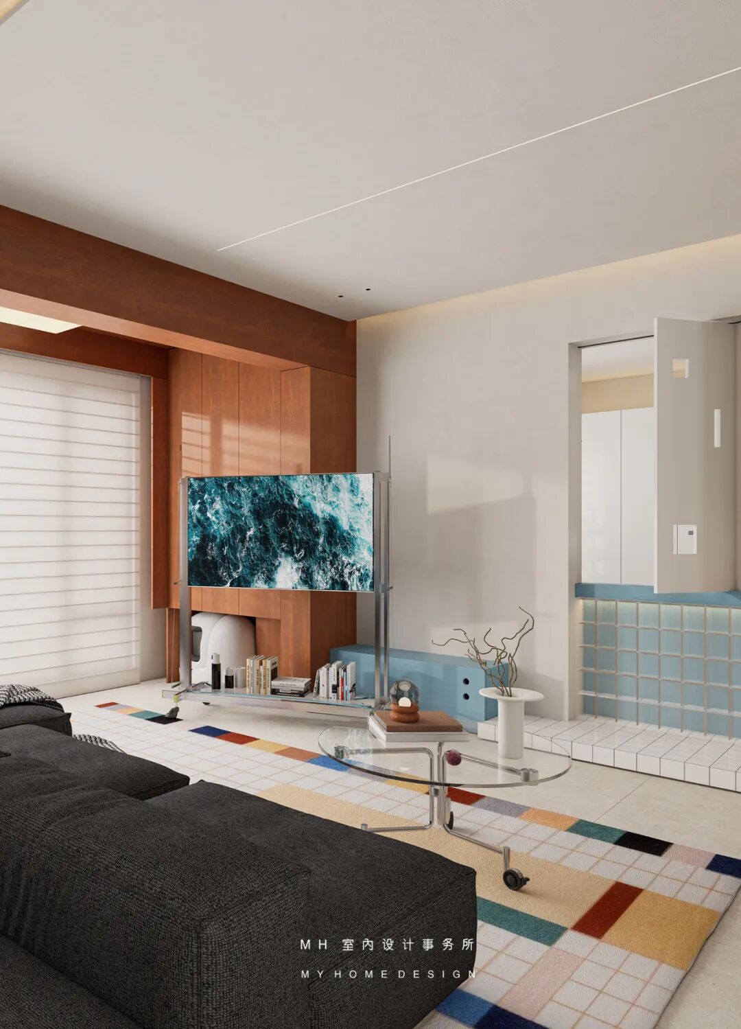 【首发】MH设计新作：色彩·情绪▏彰显个性跃层空间的趣活之境-2