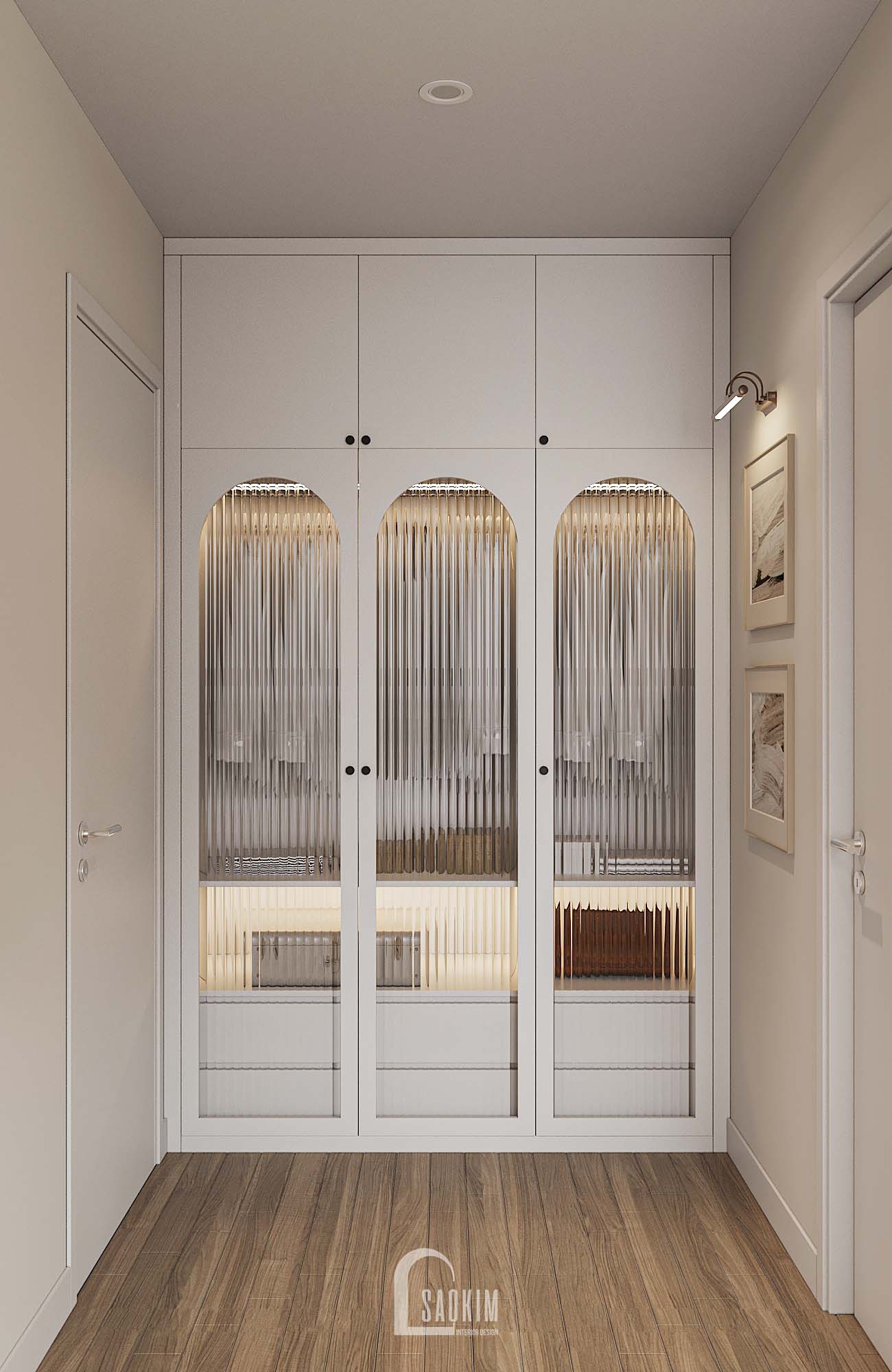 Korea Chic x Parisian style apartment Green Diamond-24