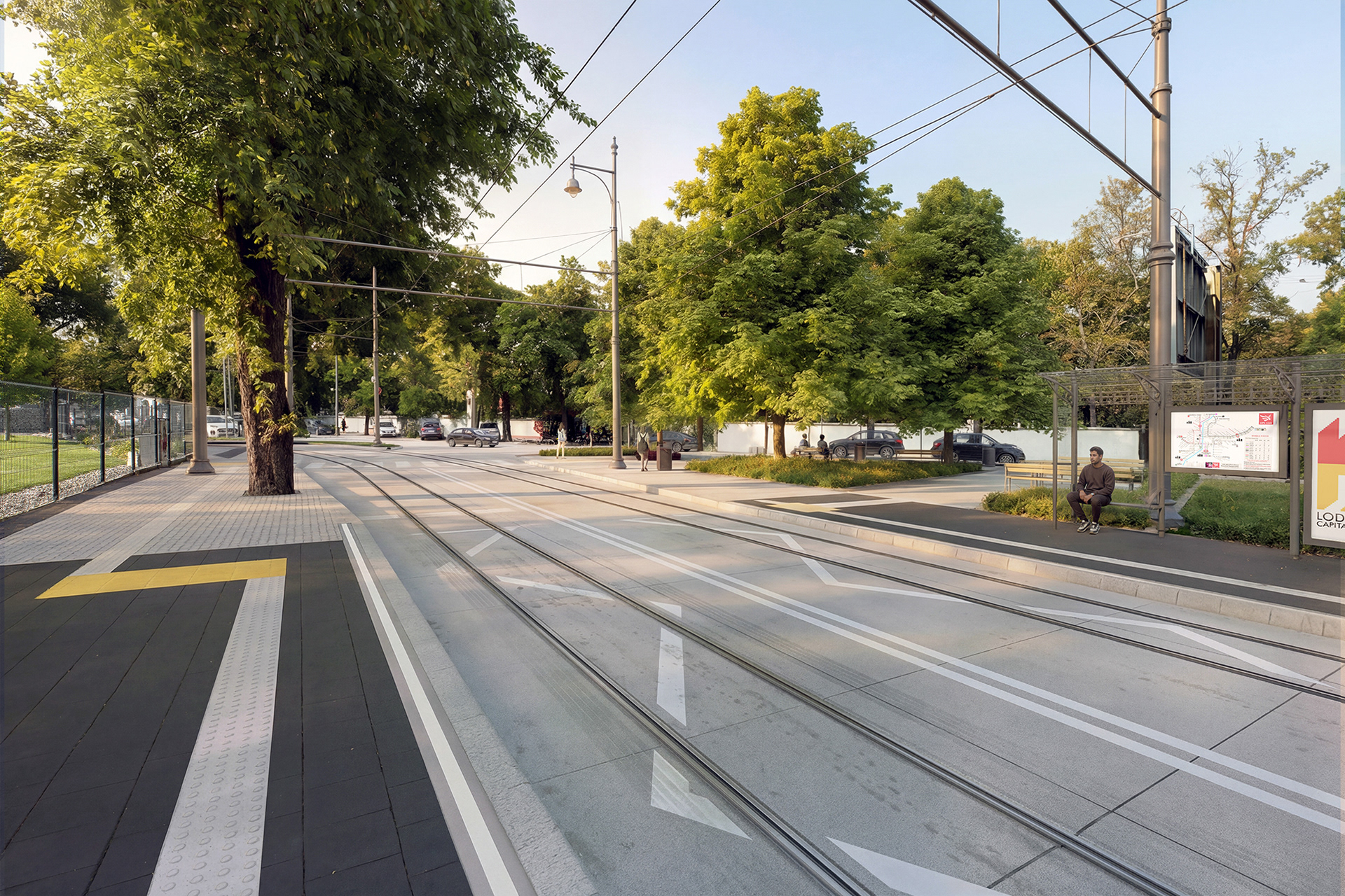 Łódź的Legionów和Cmentarna街道重建可视化丨波兰罗兹-13