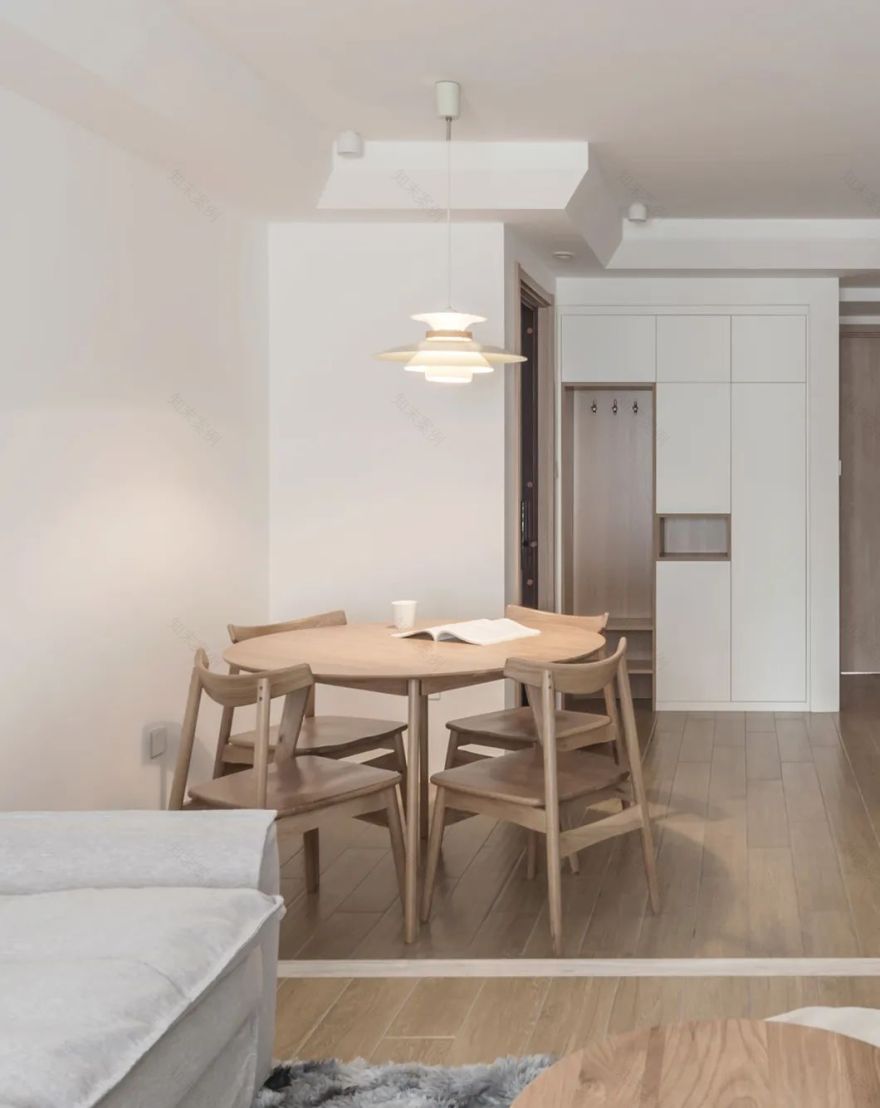 极简原木+禅意!打造通透互动的舒适家居空间-96