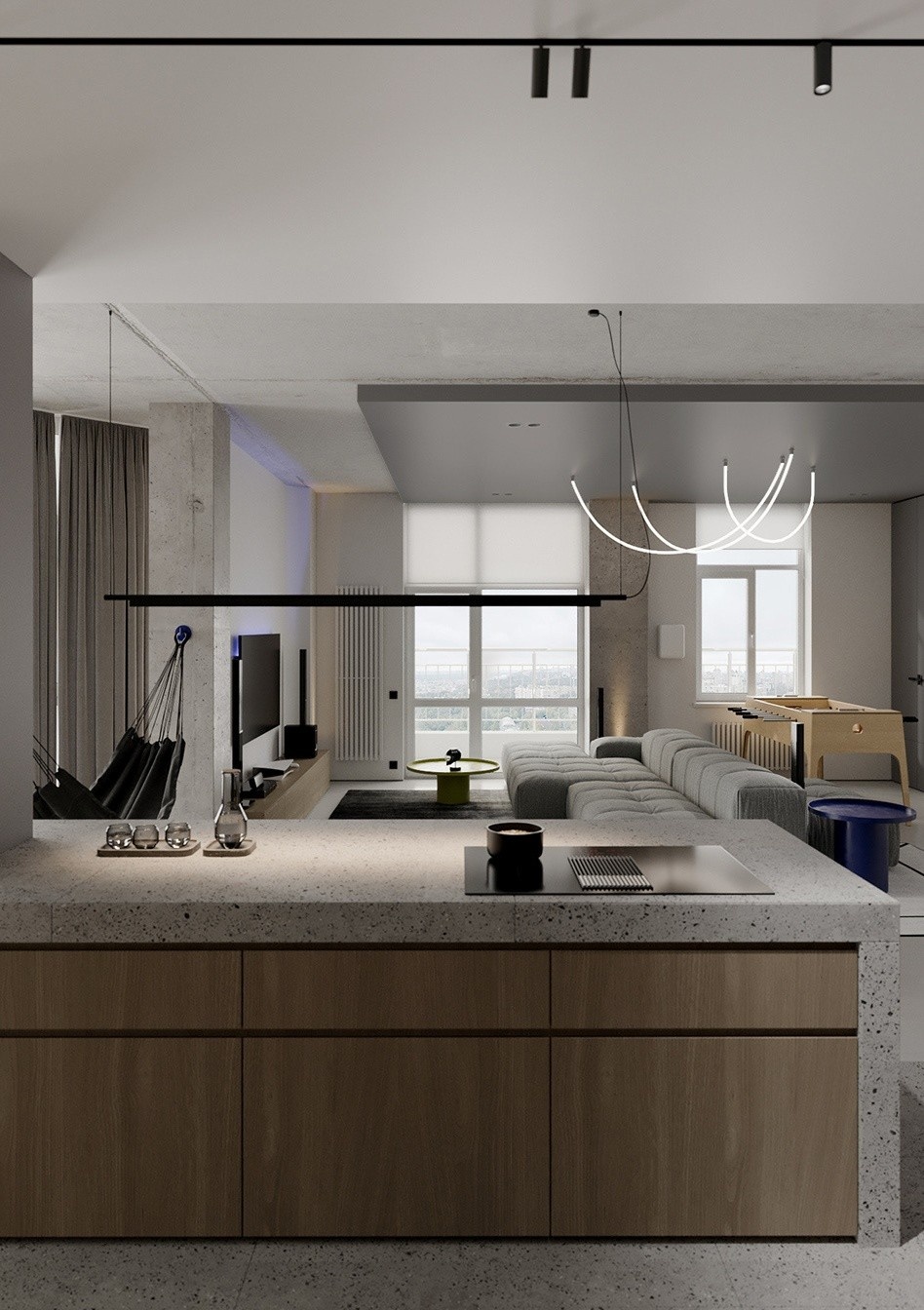 100㎡简约风湛蓝住宅设计 超精致！ | 疯狂爱设计-9