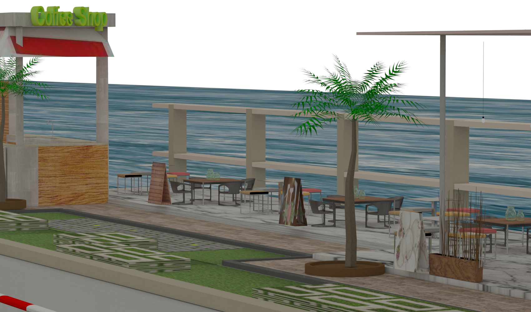 city ​​entrance And a rest area for Ras El-Bar city-9