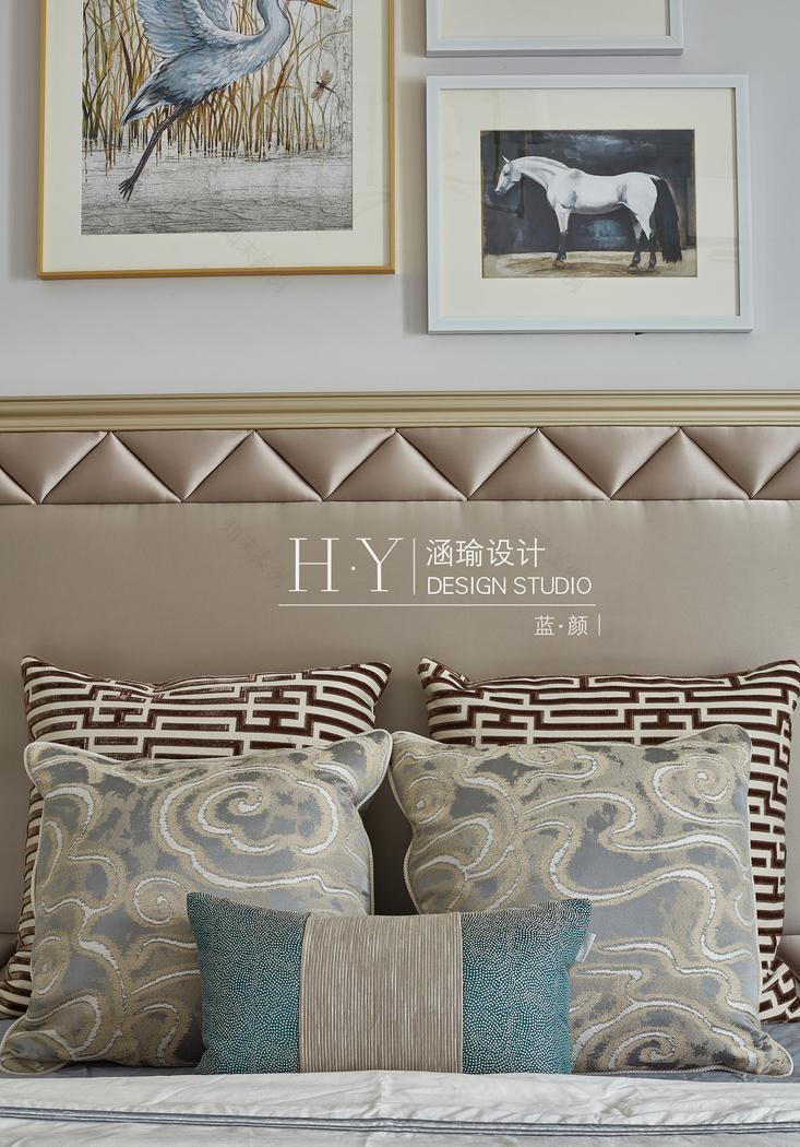 涵瑜设计丨平层书香独韵,盛世蓝颜-32