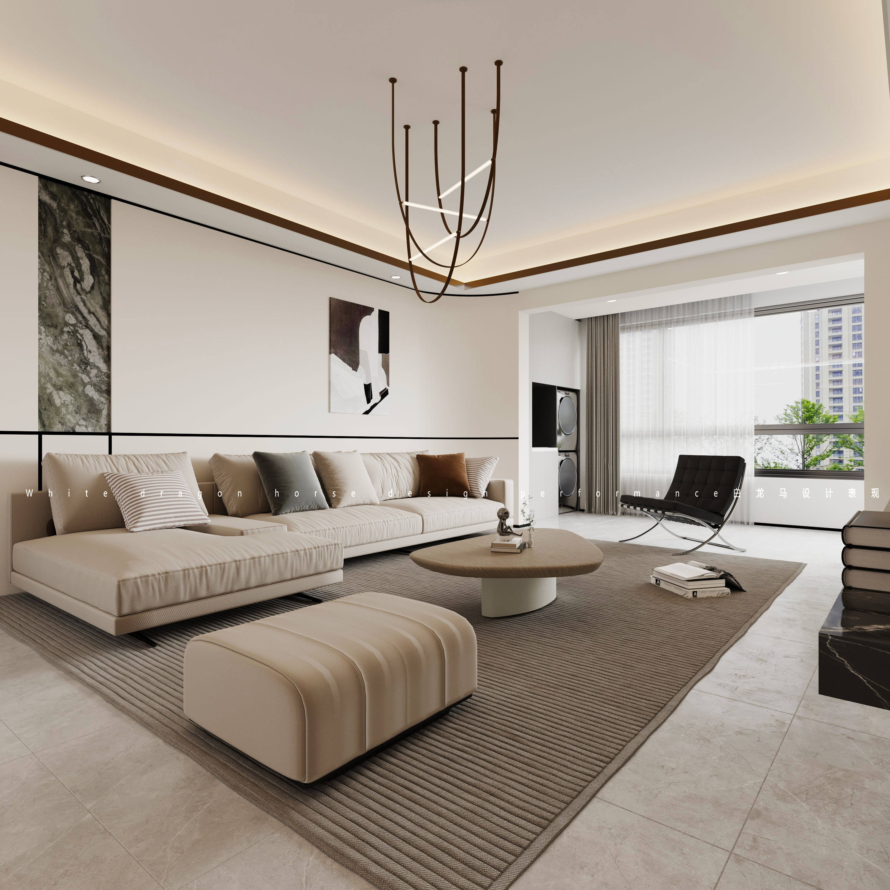 现代风格——白龙马效果图-5