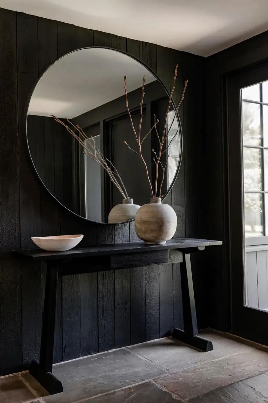 明亮与黑暗的碰撞 | Connecticut 北美风格住宅设计-22