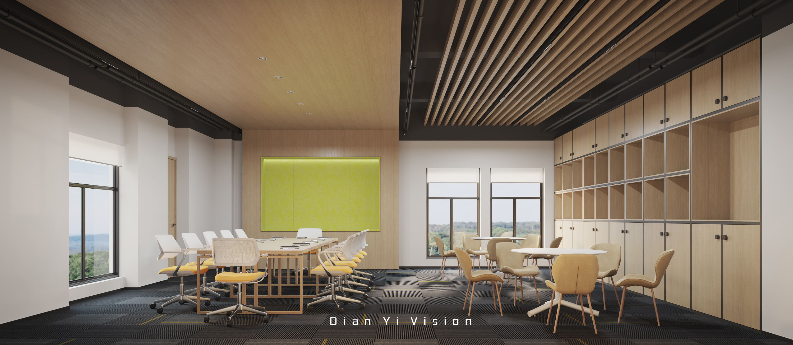 办公空间效果表现-13