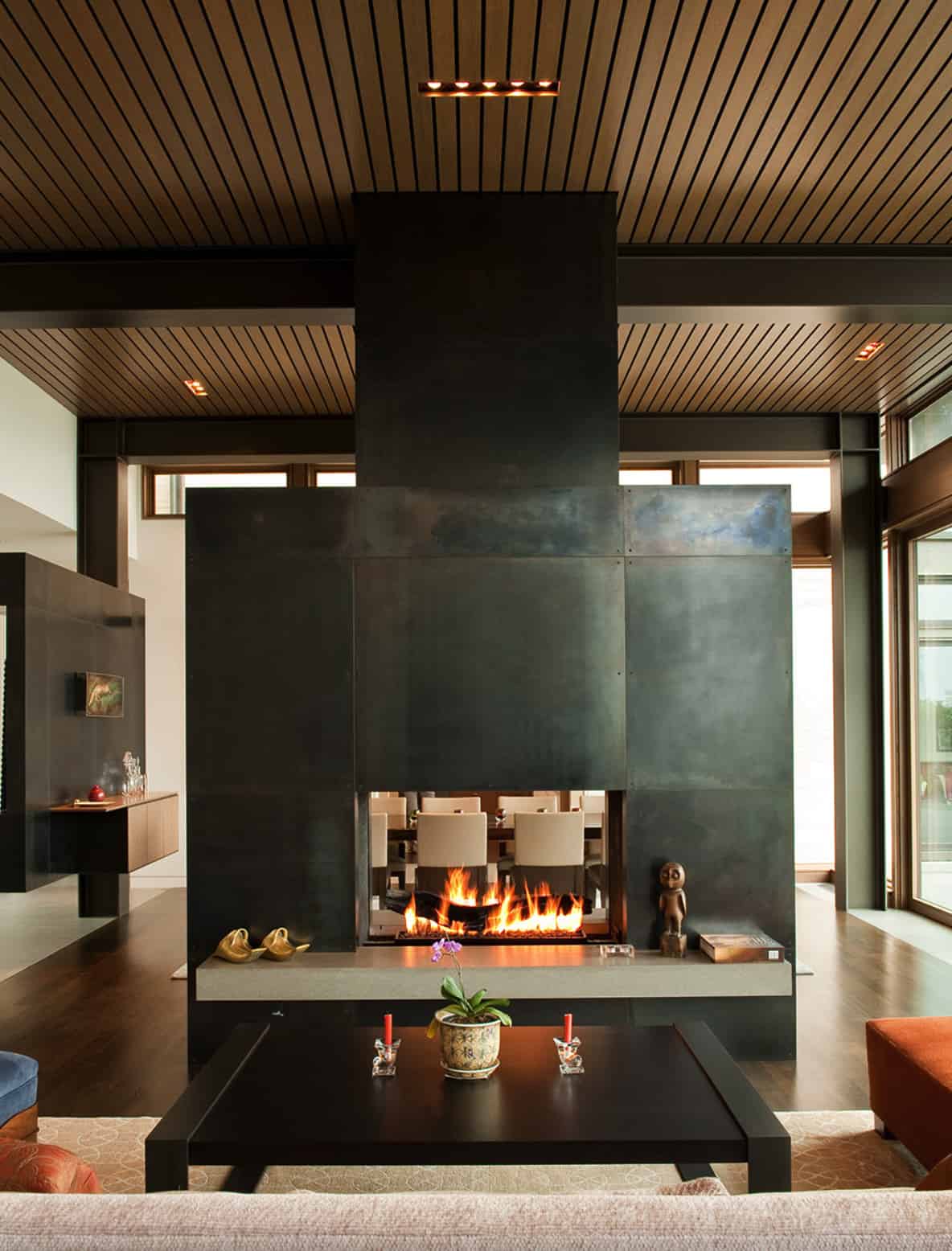 Inside a modern yet warm home on a bluff overlooking Lake Washington-12
