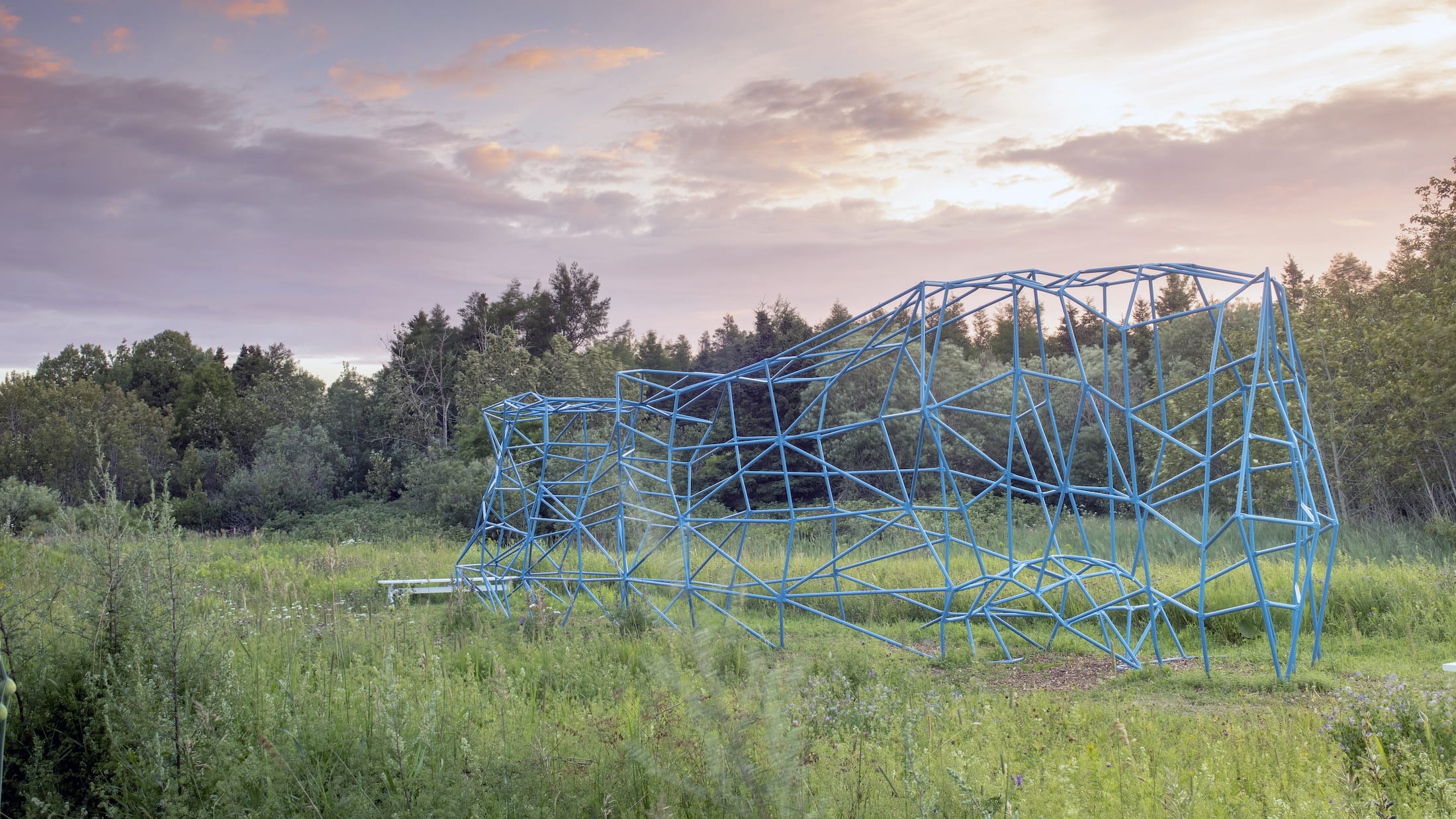 2019 加拿大国际花园节 | 彩色“岩石”结构装置引人入胜-11