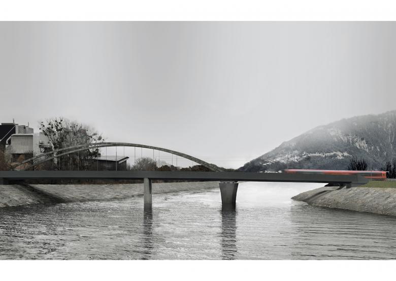 studio we architettura丨Ponte stradale e ferroviario sul Rodano丨瑞士-5