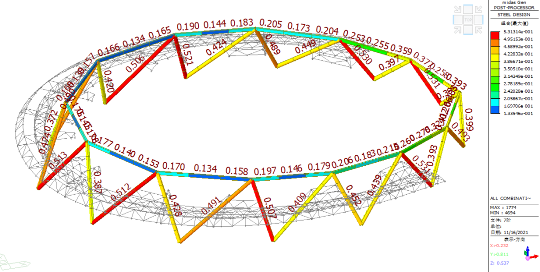 四川南充市复杂钢结构体育场馆设计丨中国南充-75