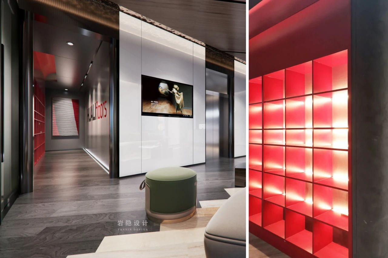 华丽集团办公楼与室内空间设计-12