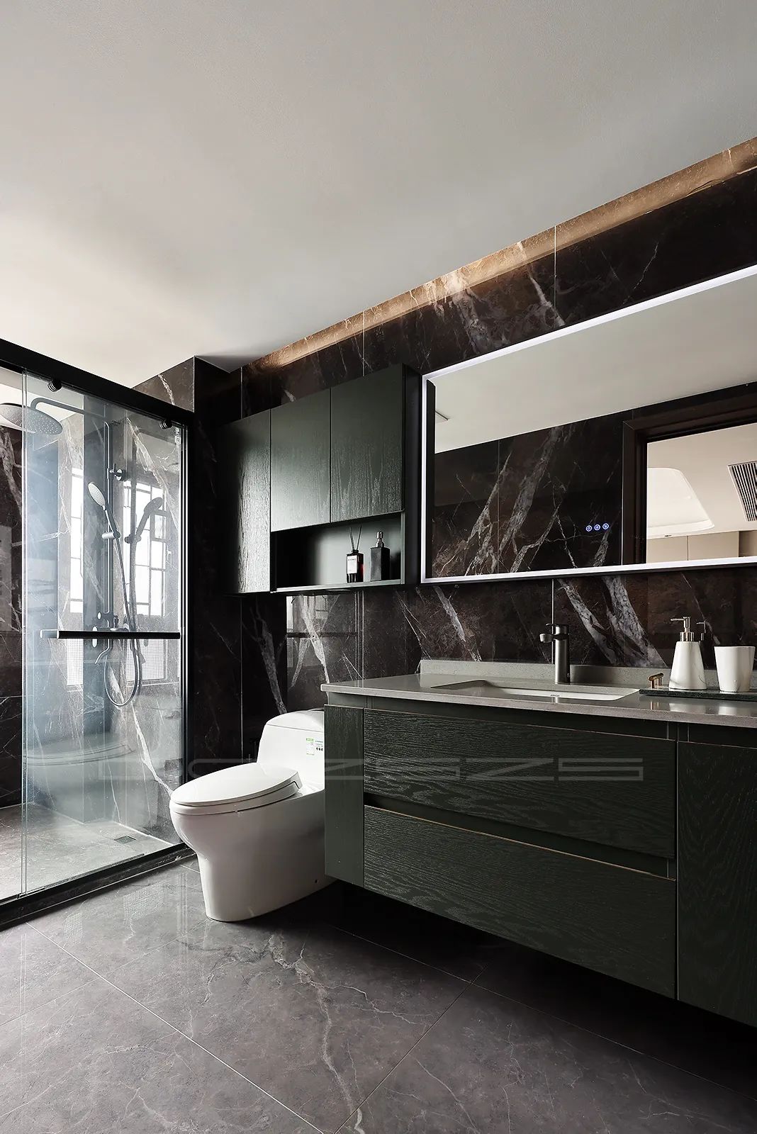 绿岛湖映月湾现代意式轻奢别墅设计丨木美空间设计-40