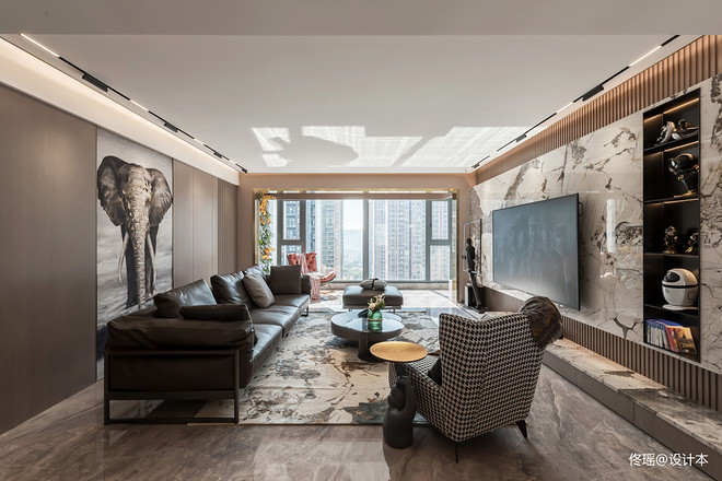 75万元三居140平米装修案例（深圳潮玩之家）丨中国深圳丨独立设计工作室-22