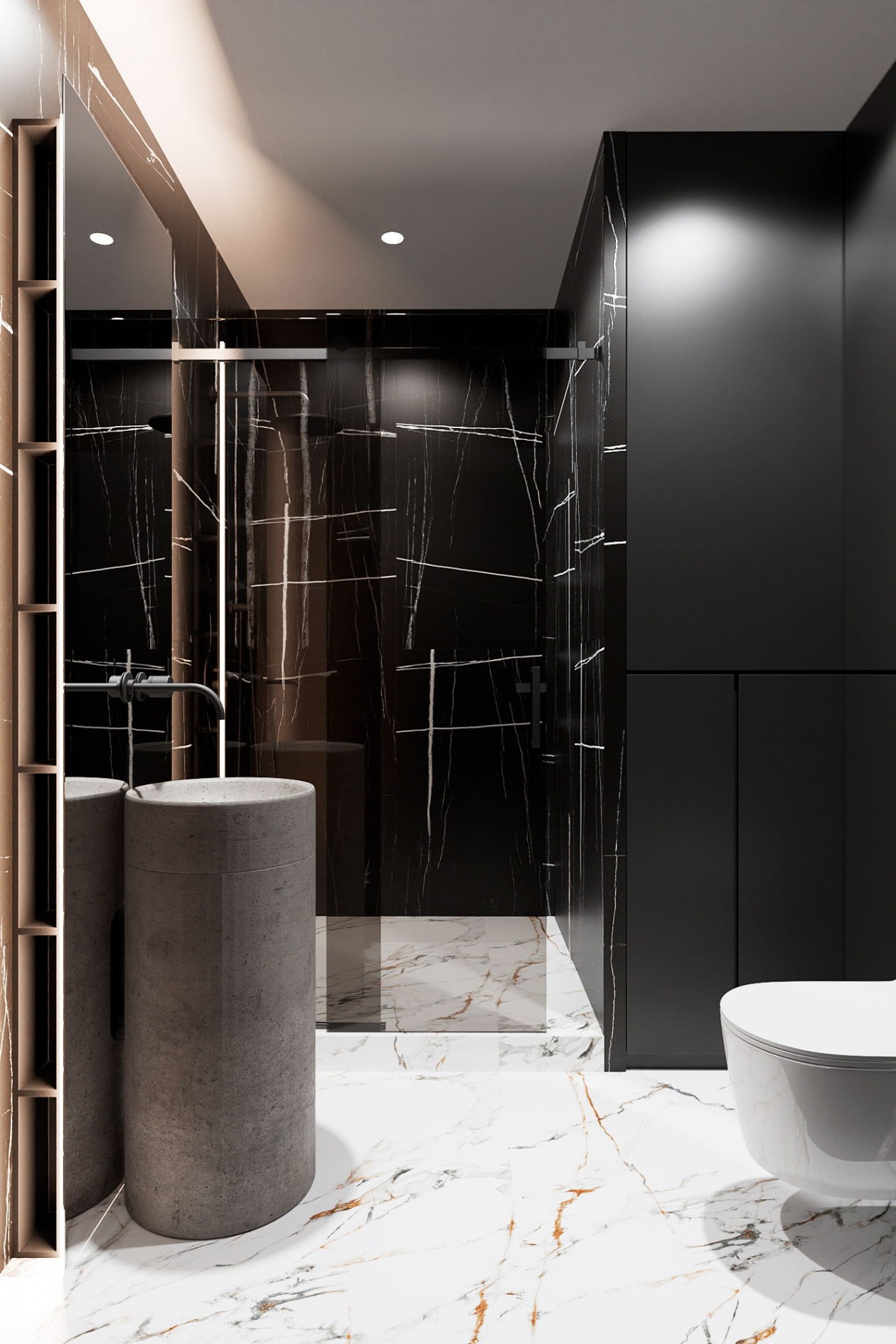 原木与大理石的碰撞 营造现代空间的品质感-13