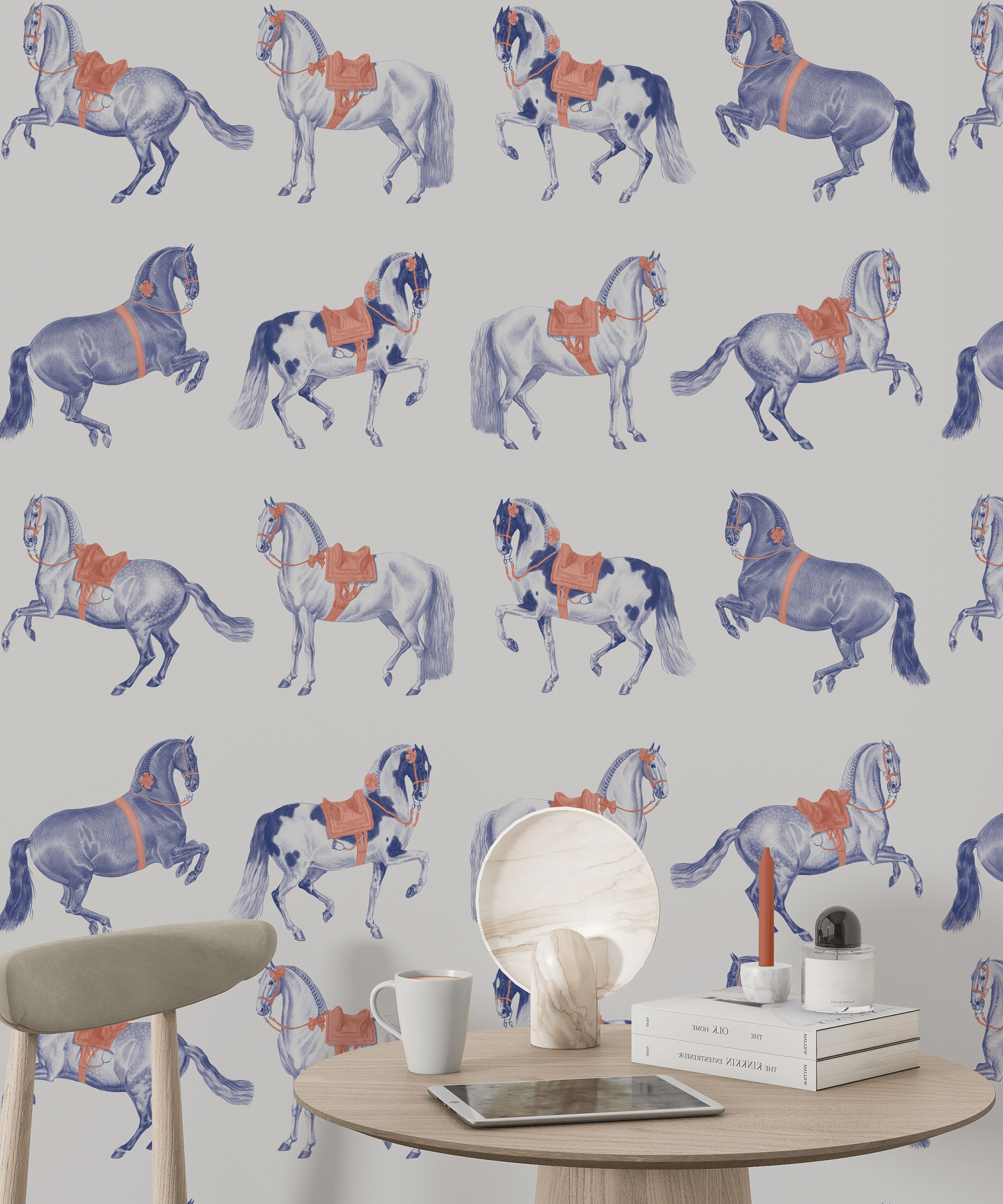 Lusitano. Hand drawn wallpaper design-5