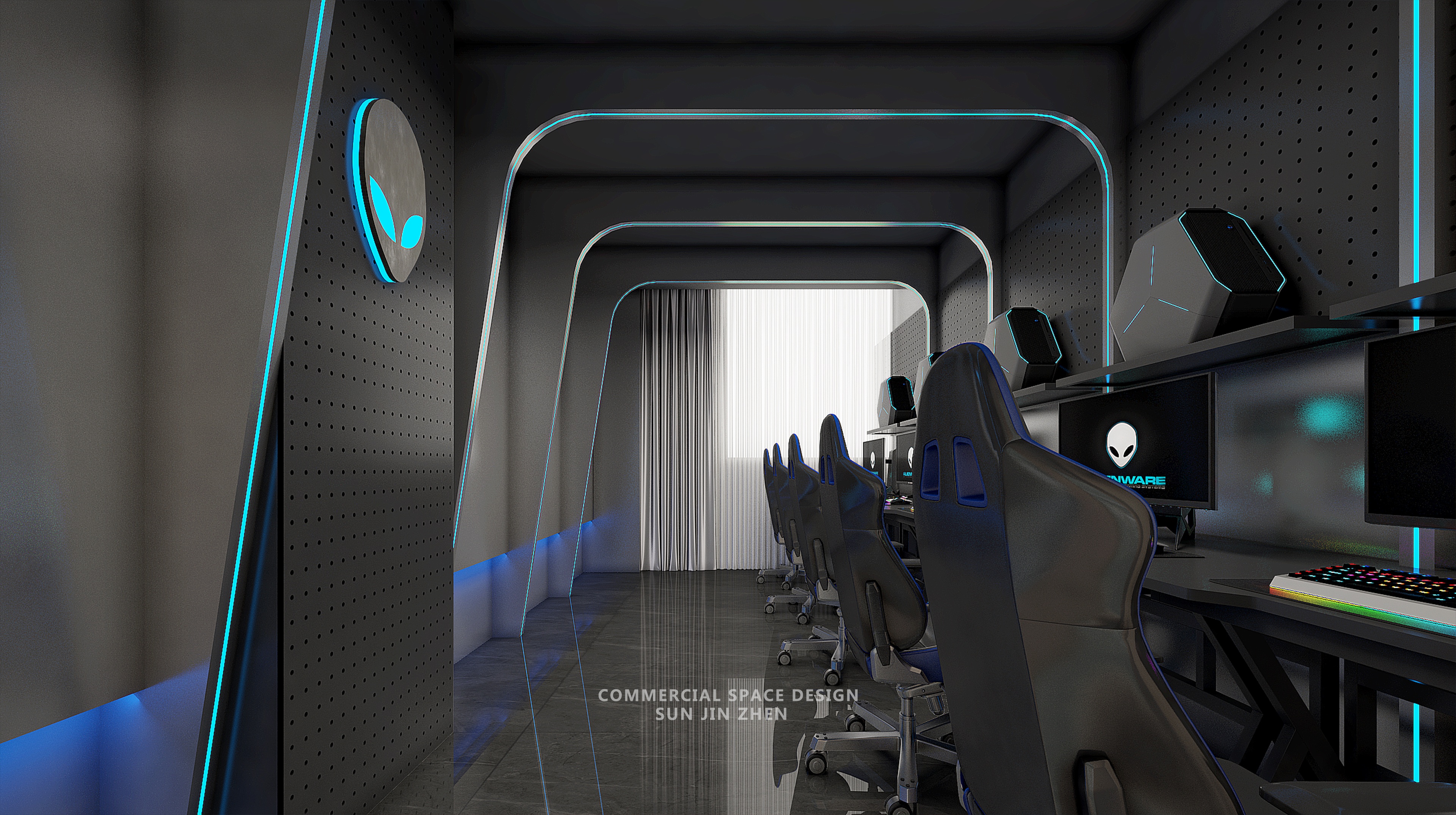 四川乐山新思路网咖丨中国乐山丨孙金甄（北京）室内建筑设计有限公司-14