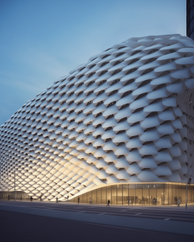 Future art exhibition center with NFT art & crypto art
