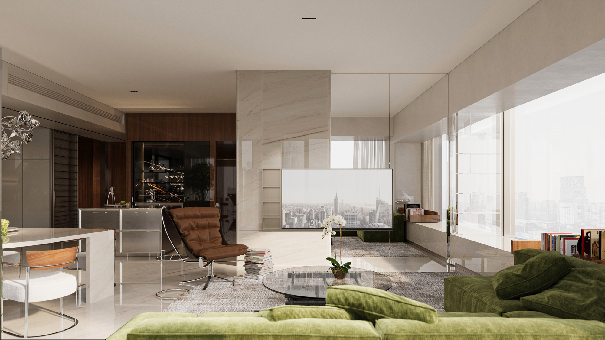 新作  先锋艺术 vs 怀旧经典 —— 华润置地 深圳湾澐玺 ONE BAY PARK丨中国深圳丨DIA设计-43