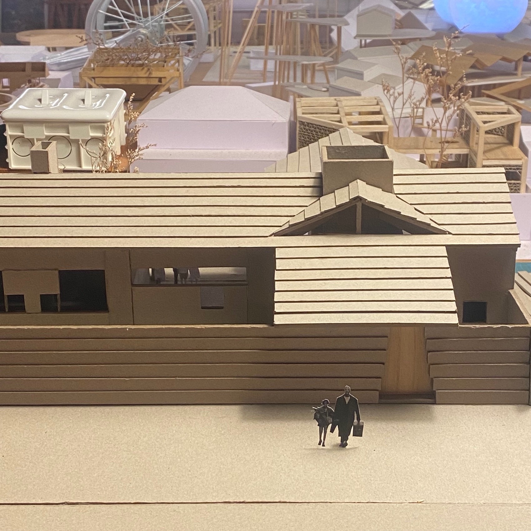 十字交叉之家 – 一朵屋面下的安顿与穿梭丨中国北京丨察社办公室-99