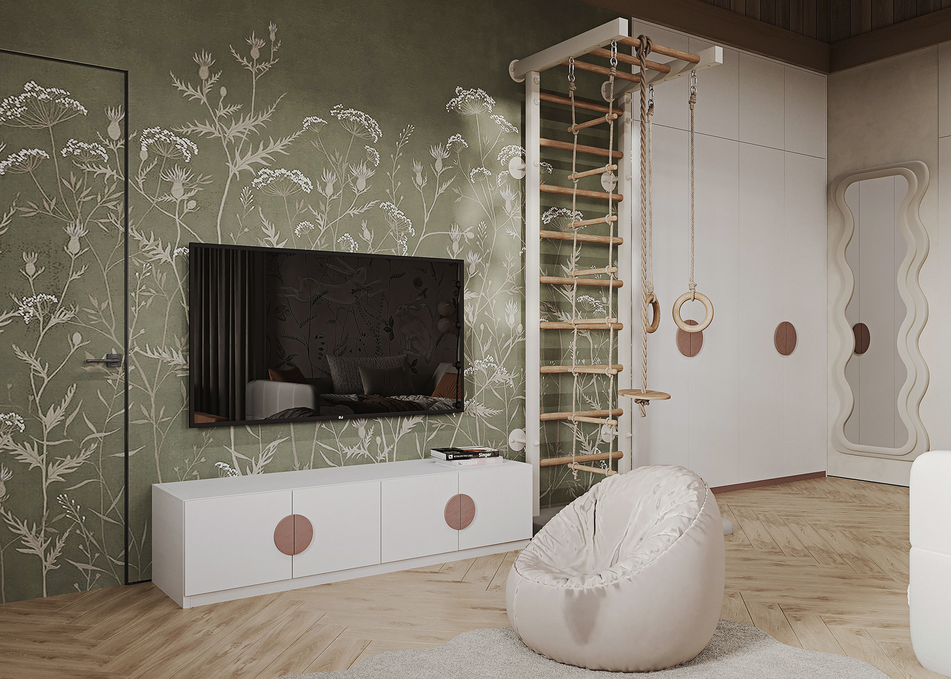 Girls Bedroom · Cottage(女孩卧室 · 小屋)丨俄罗斯新西伯利亚丨Alisa Ostapnko-6