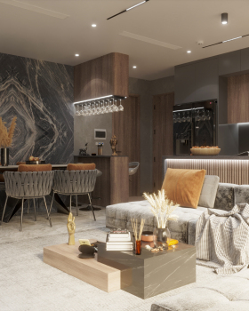 Apartment Kitchen & Reception Design